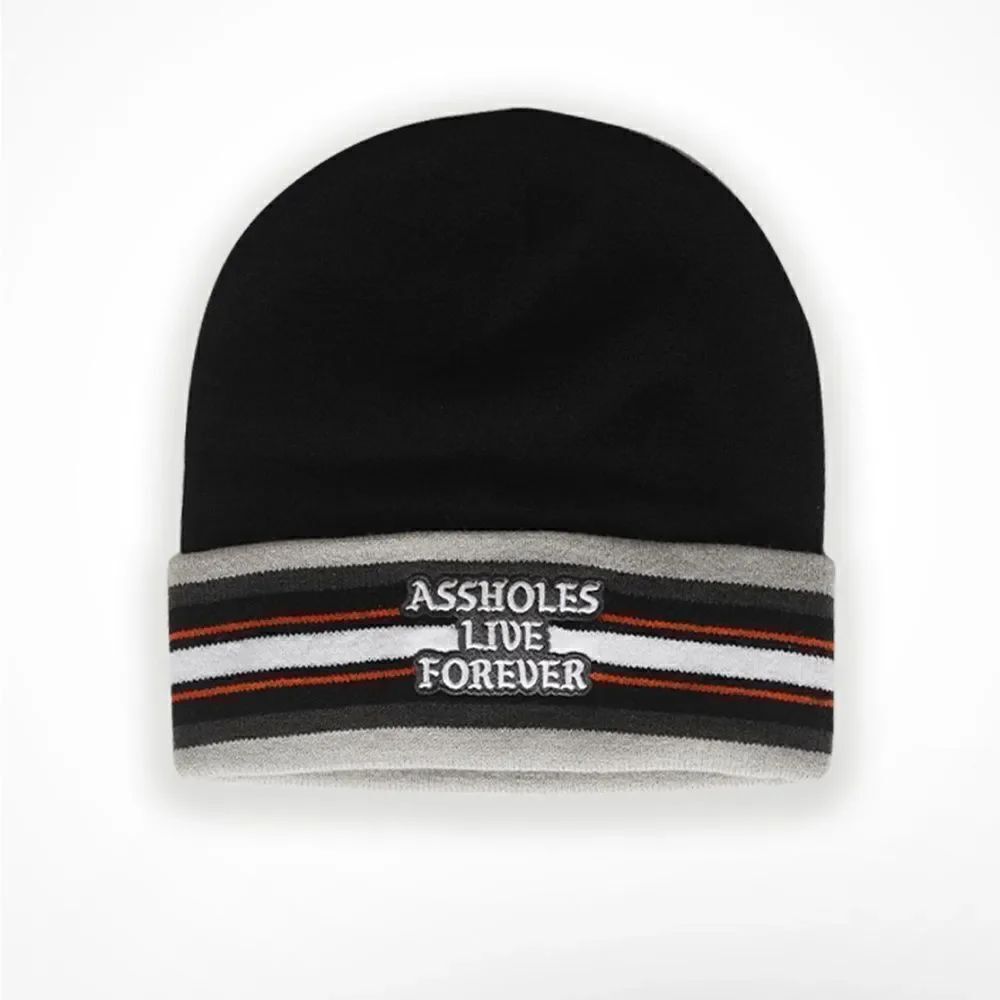Assholes live forever beanie OS (6024A) NEW